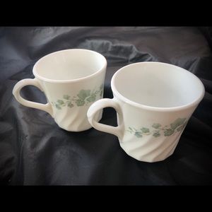 Vintage Corningware coffee cups